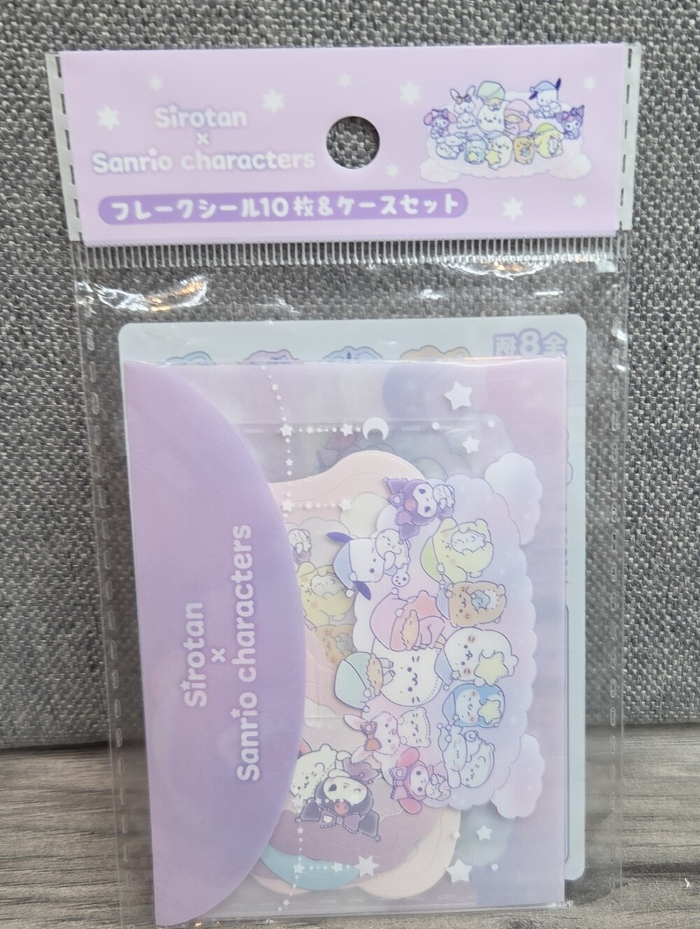 Sirotan x Sanrio Characters Flake Seal 10 Sheet Set Japan